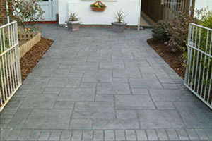 imprinted concrete driveways